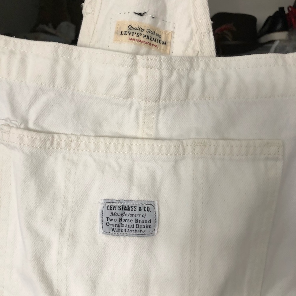 LEVI’S VINTAGE WHITE SHORTALLS - Picture 5 of 5